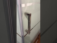 Goedkope douchekamers met wit glas en aluminium frame