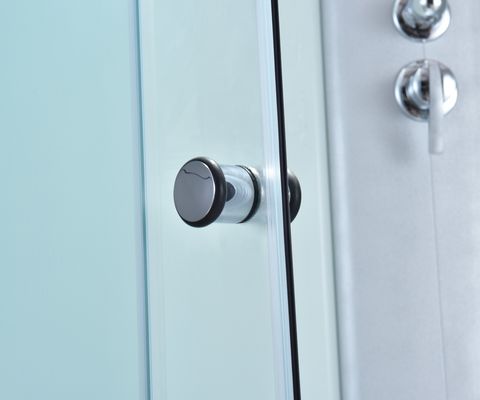 Mat Glass Shower Door Enclosures-Aluminiumkader 11.2mm