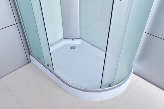 Mat Glass Shower Door Enclosures-Aluminiumkader 11.2mm