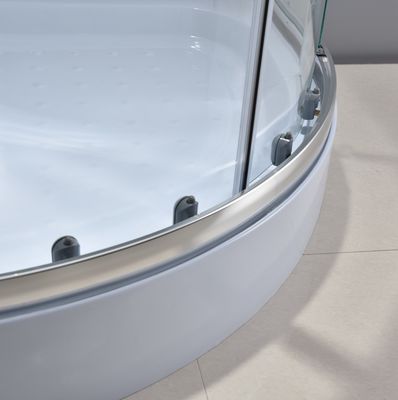Chrome-van de de Ingangsdouche van de Aluminiumhoek de Bijlage Duidelijk Glas 5mm
